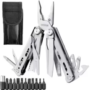Image of VEVOR 16-In-1 Multitool Pliers, Multi Tool Pliers, Cutters, Knife, Scissors, Ruler, Screwdrivers, Wood Saw, Can Bottle Opener, with Safety Locking and