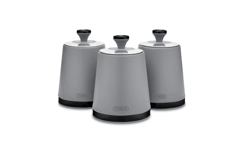 Image of Tower Sera Set of 3 Canisters - Grey Grey M