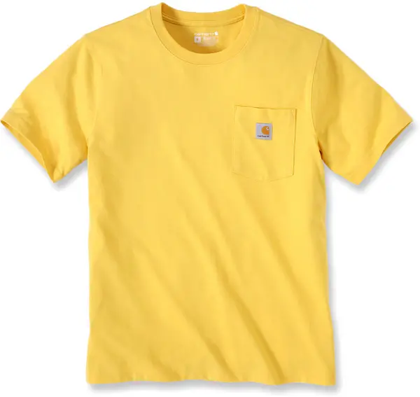 Image of Carhartt Relaxed Fit Heavyweight K87 Pocket T-Shirt, yellow, Size L