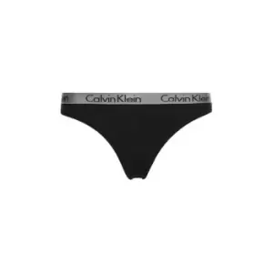 Image of Calvin Klein Radiant cotton thong - Black
