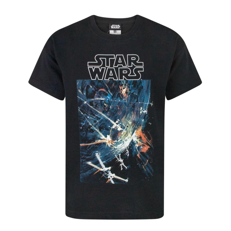Image of Star Wars Short Sleeved T-Shirt (Boys Black)