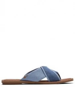 Image of Toms Viviana Flat Sandal - Navy