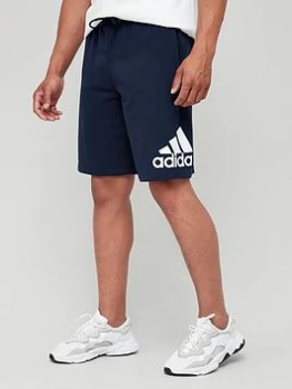 Image of adidas Badge of Sport Sweat Shorts - Navy/White Size M Men