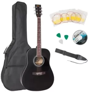 Image of Encore Dreadnought Acoustic Guitar Outfit - Black