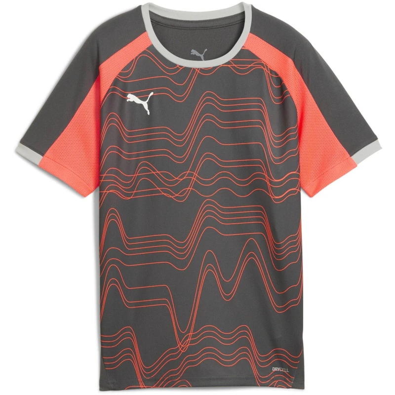 Image of Puma Puma Individualliga Graphic Jersey Jr T-Shirt Unisex Kids SGry-Wht-GlwRd unisex 11-12 (L)