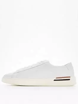 Image of BOSS Clint Signature Logo Trainer - White, Size 7, Men