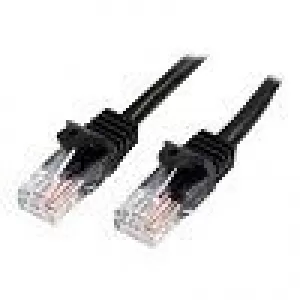 Image of StarTech 1m Cat5e Black Snagless Rj45 Utp Cat 5e Patch Cable 1m Patch Cord