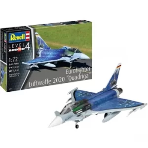 Image of Eurofighter Luftwaffe 2020 Quadriga Level 4 Revell Model Kit