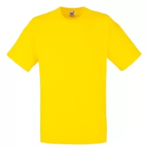 Image of Fruit Of The Loom Mens Valueweight Short Sleeve T-Shirt (3XL) (Yellow)