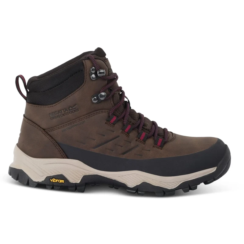 Image of Womens hiking shoes Regatta Blake Mid Marron Female 37