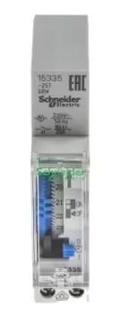 Image of Schneider Electric Analogue DIN Rail Time Switch 230 V ac, 1-Channel