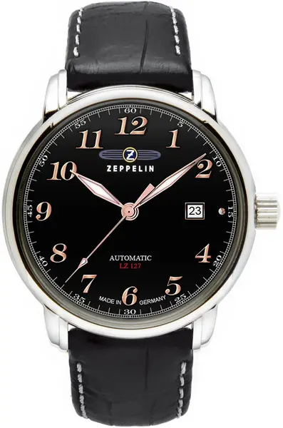 Image of Zeppelin Watch LZ 127 Graf Zeppelin Mens - Black ZPN-152