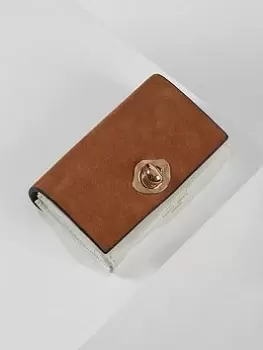 Image of Luella Grey Jenny Mini Turnlock Purse - Camel/white, Brown, Women