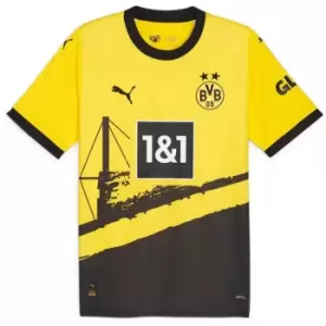 Image of Puma Borussia Dortmund Home Shirt 2023 2024 Adults - Yellow