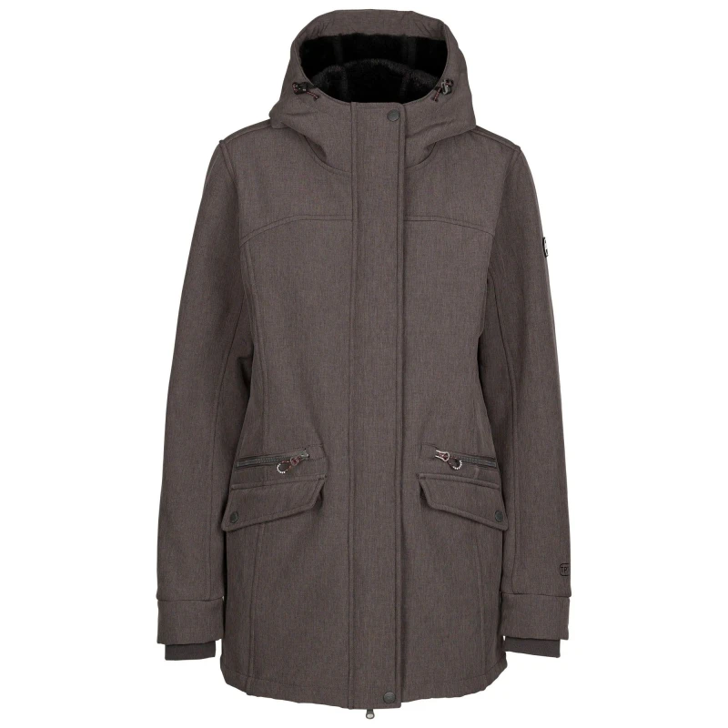 Image of Trespass Anza TP75 Soft Shell Jacket Dark Grey female