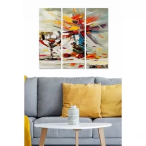 Image of MDF52163605 Multicolor Decorative MDF Painting (3 Pieces)