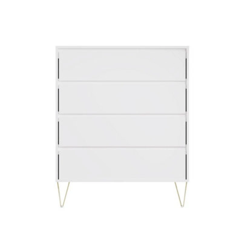 Image of Timber Art Design Monaco 4 Drawer Chest In White