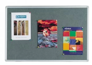 Image of Q Connect Noticebrd 900x600mm Alum Gry