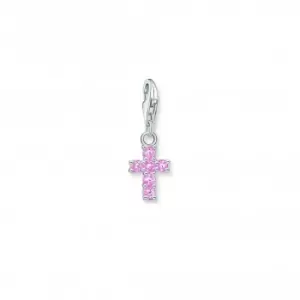 Image of Charmista Pink Cross Charm Pendant 2032-051-9