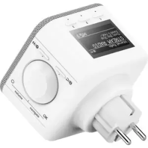 Image of Hama DIR45BT Internet flush-mount radio Internet, DAB+, DAB, FM Bluetooth, USB, WiFi, AUX, Internet radio Alarm clock White
