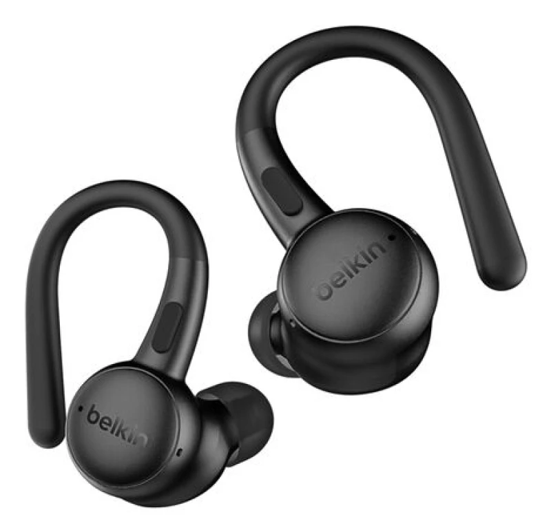 Image of Belkin SoundForm ActiveFit Headset Wired & Wireless Ear-hook Calls/Music USB Type-C Bluetooth Black AUC016HQBK
