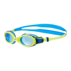 Image of Speedo Futura Flexiseal Biofuse Goggles Junior Blue/Lime/Blue Junior