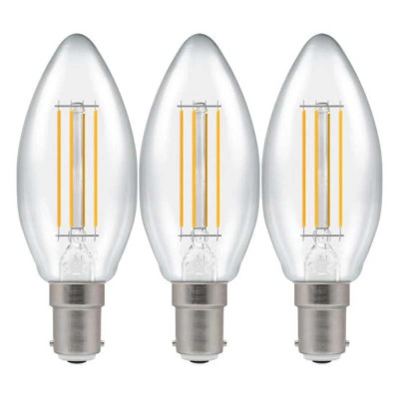 Image of Crompton Lamps LED Candle 5.9W B15 Dimmable Filament Cool White Clear