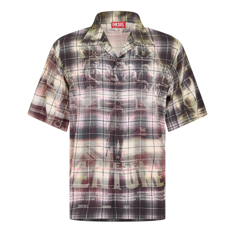 Image of Diesel Mens Tilbrg Camica T-Shirt Black male S (46)