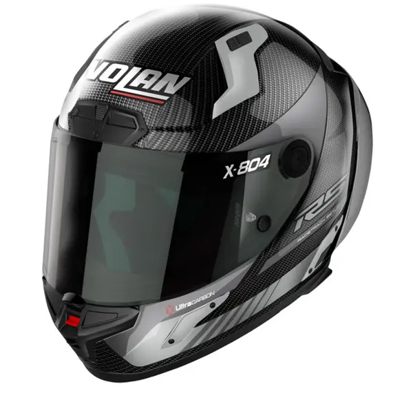 Image of Nolan X-804 RS Ultra Carbon Hot Lap 011 Carbon Grey Full Face Helmet Size M