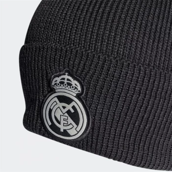 Image of adidas Real Madrid Beanie Unisex - Carbon / Chalk White
