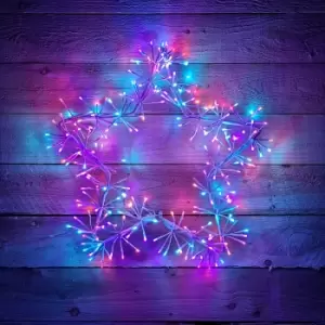 Image of 60cm Premier Indoor Outdoor Christmas Twinkling Starburst LED Light in Rainbow