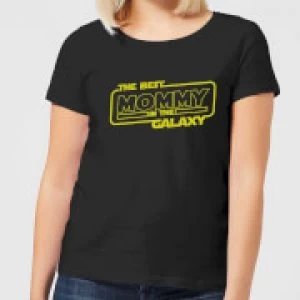 Image of Best Mommy In The Galaxy Womens T-Shirt - Black - 3XL