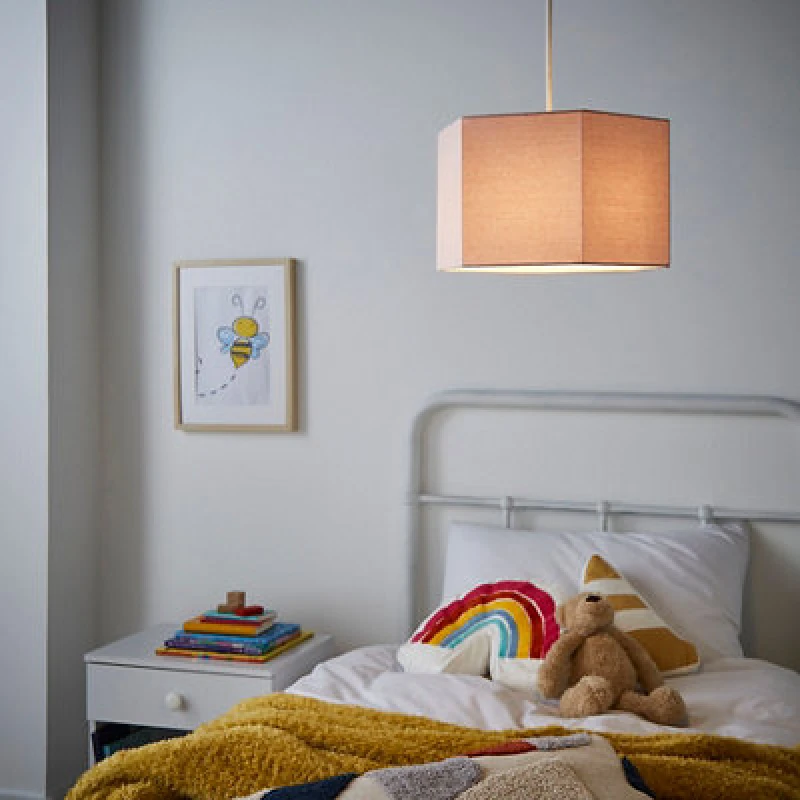 Image of BHS Lighting Glow Hexagon Easy Fit Light Shade Pink