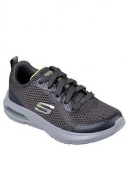Image of Skechers Dyna Air Quick Pulse Trainers - Charcoal, Size 2 Older