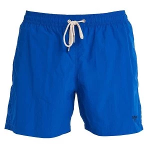 Image of Barbour Mens Essential Logo 5'' Swim Short Bright Blue Medium