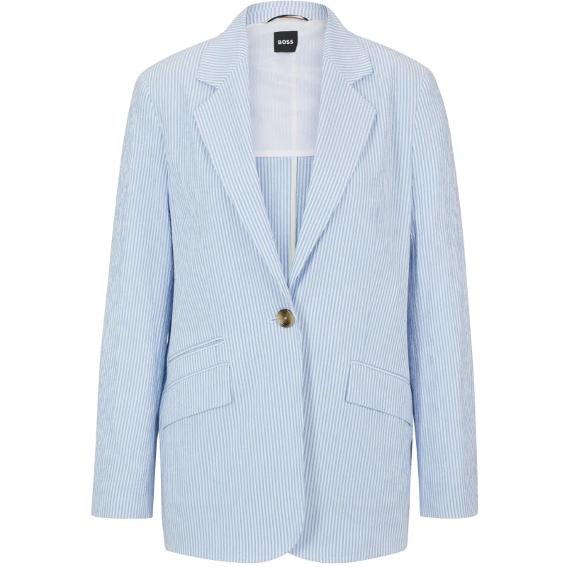 Image of Boss Womens Jopeta Structured Formal Jacket Open Misc female 4 (XXS)