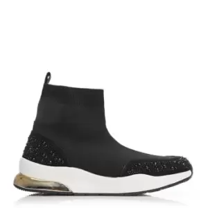 Image of Moda in Pelle Bronsie Slip On Trainers - Black
