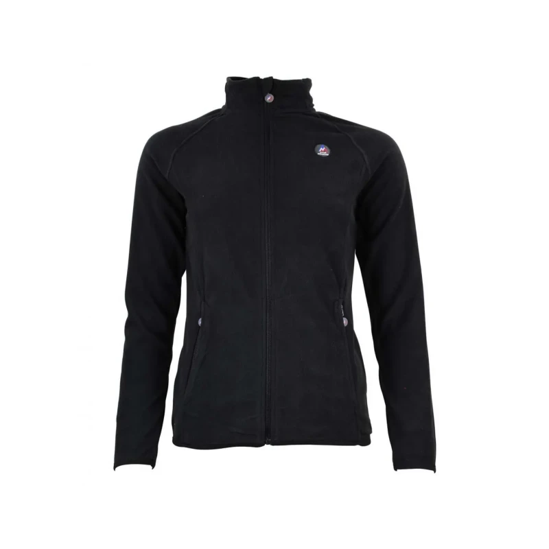 Image of Womens full-zip polyester fleece Peak Mountain Noir Female XL
