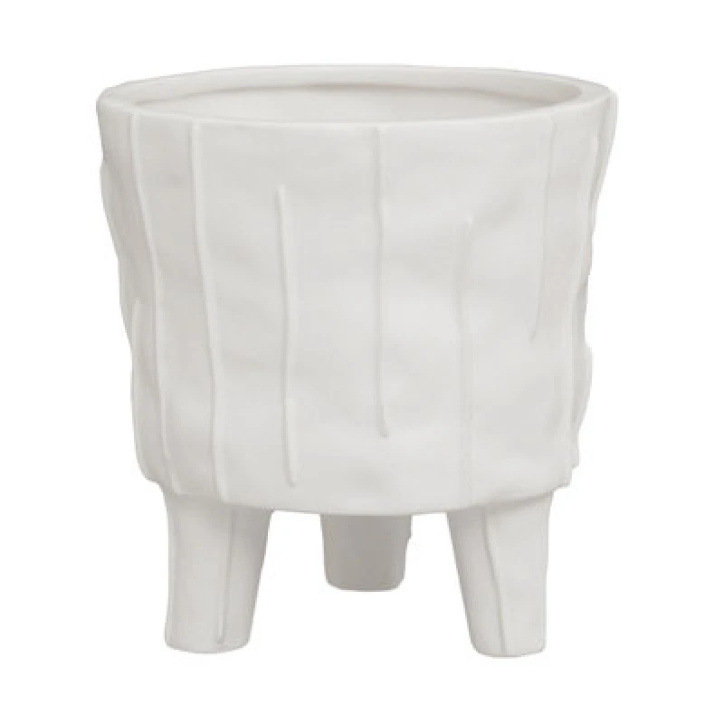 Image of Orsina Stylish Design White Large Planter, Lightweight Large Garden Flower Pot, Versatile Planter For Plants