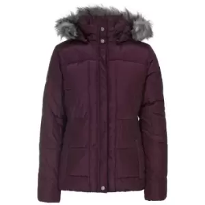 Image of Trespass Womens/ladies Nanette Faux Fur Trim Jacket (S) (Fig)