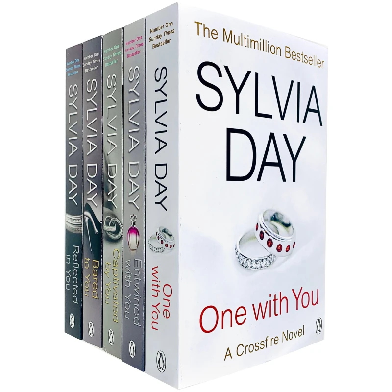 Image of Sylvia Day 5 Book Collection One With You, Captivated By You, Entwined With You, Reflected In You, Bared To You Sylvia Day Books