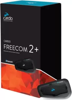 Image of Cardo Freecom 2+ Duo Communication System Double Pack, black, black, Size One Size