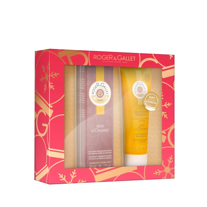 Image of Roger & Gallet Bois Orange Fragrant Wellbeing Water 30ml Gift Set