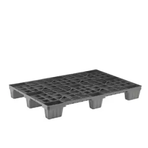 Image of Mediumweight Plastic Pallet - Slatted, Regular, 1000x1200, 2000kg