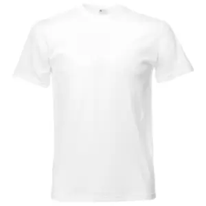 Image of Mens Short Sleeve Casual T-Shirt (Large) (Snow)