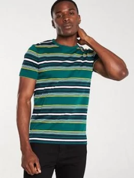 Image of Selected Homme Mullan Crew Neck T-Shirt - Green