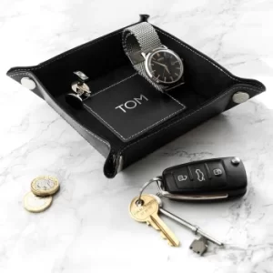 Image of Personalised Luxury Valet Tray-Black