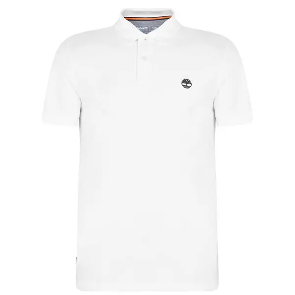 Image of Timberland Miller Short Sleeve Polo Shirt - White M