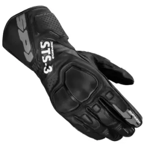 Image of Spidi Sts-3 Black Motorcycle Gloves M