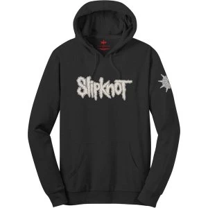 Image of Slipknot - Logo & Star Mens Medium Pullover Hoodie - Black
